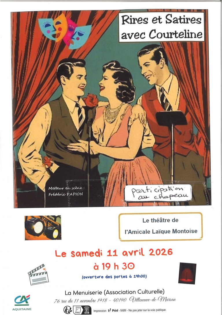 Lire la suite à propos de l’article Théâtre rires et satires 2025